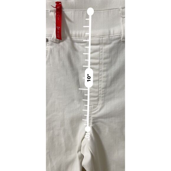 Spanx white skinny jeans. Size M-Tall. - Picture 6 of 7
